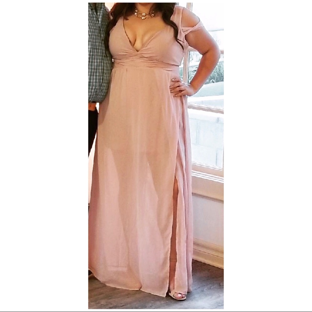 Chiffon mauve dress